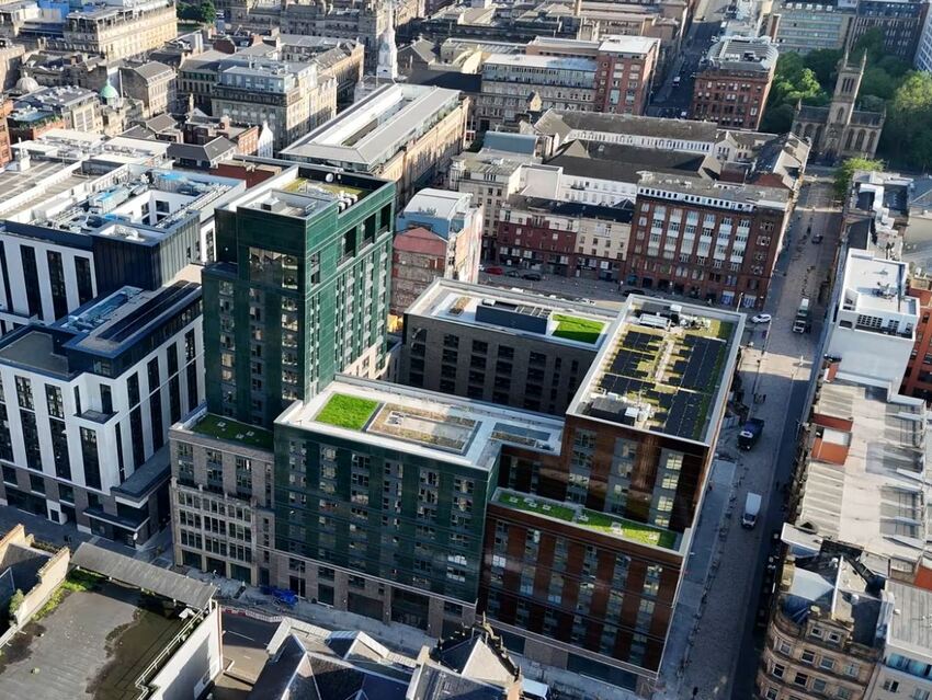 Aerial view of the Candleriggs scheme