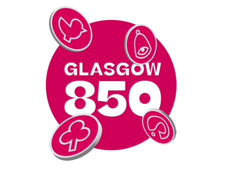 Glasgow 850 logo with badges