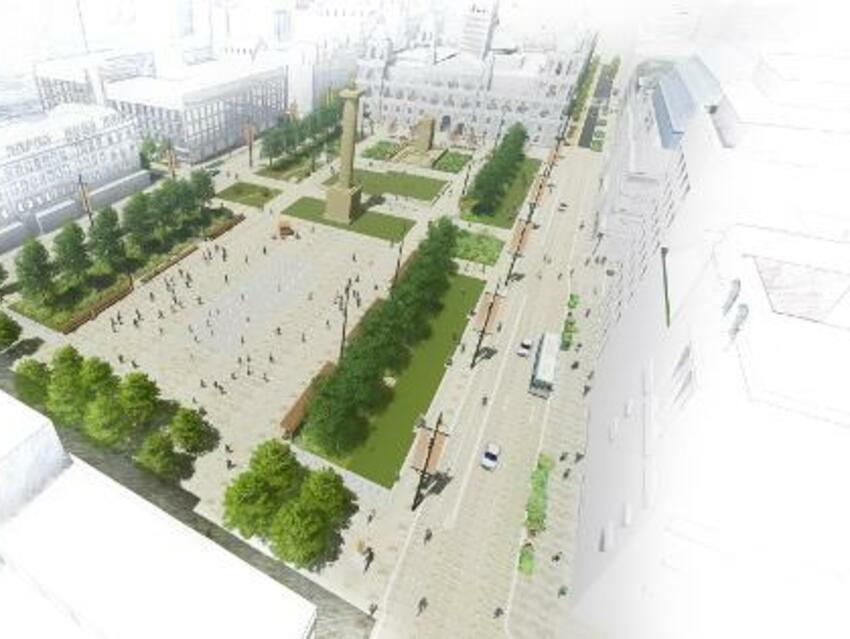 Proposed design for a revamped George Square