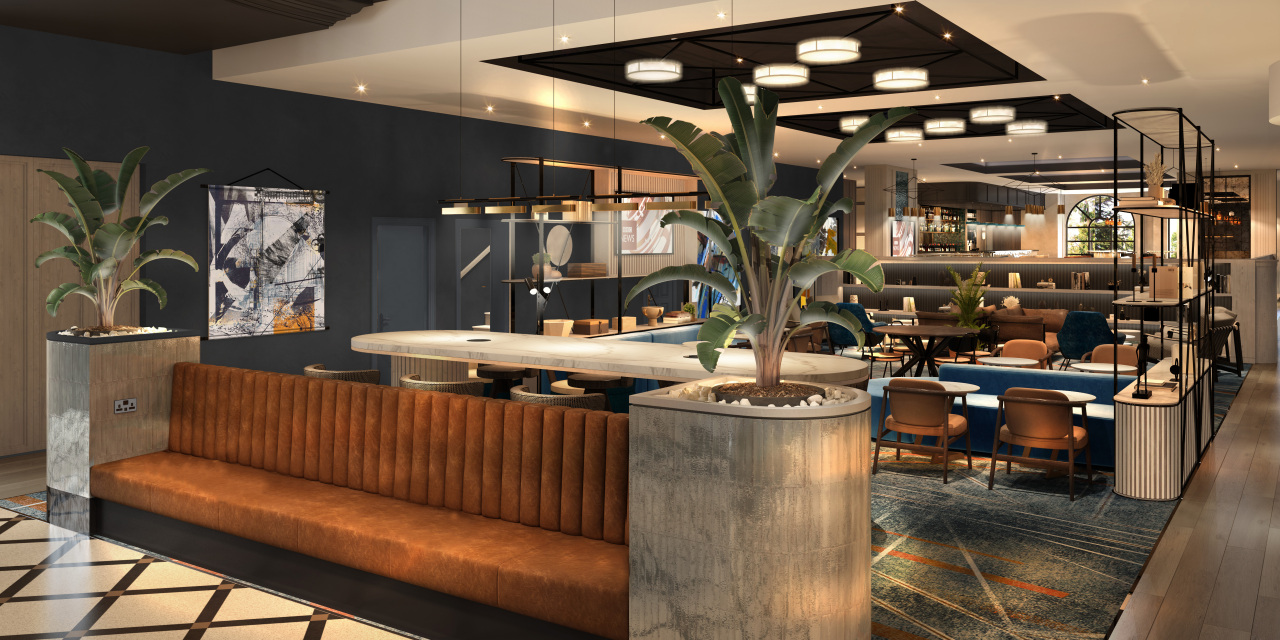 Plans for the new lobby at the fully revamped Glasgow Marriott