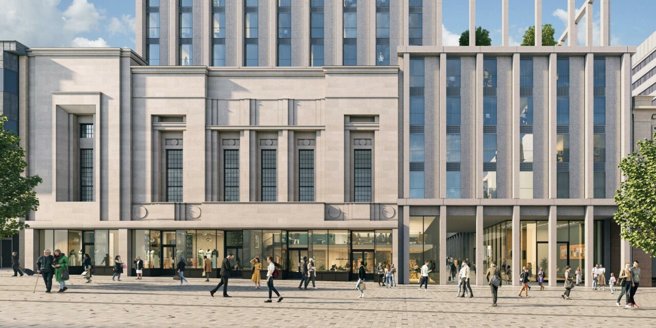 Impression of the what that redeveloped building
Image Courtesy of Matt Brook Architects