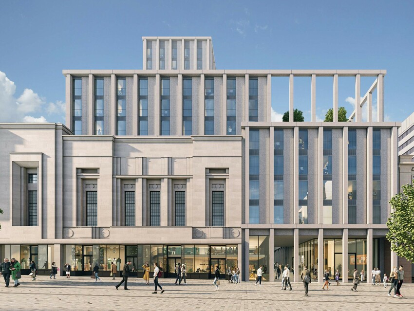 Impression of the what that redeveloped building
Image Courtesy of Matt Brook Architects